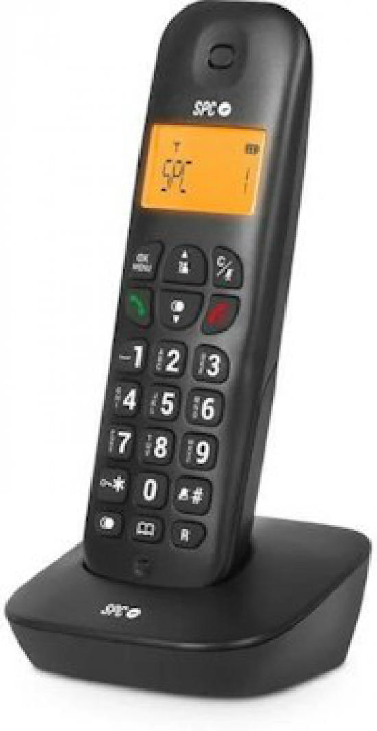 Teléfono inalámbrico Dect Spc 7300NS AIR ECO, negro
